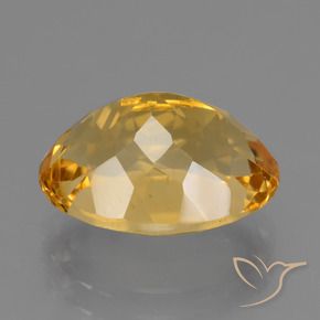4,83 ctw natürlicher goldener Citrin, Oval Schliff, VVS