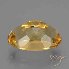 9,17 ctw natürlicher Mittel-Dunkelgold Citrin, Oval, VVS