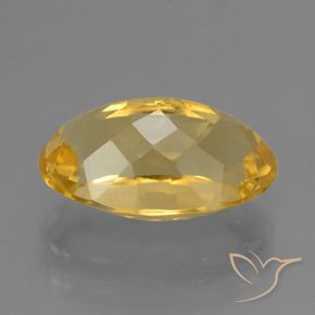 9,17 ctw natürlicher Mittel-Dunkelgold Citrin, Oval, VVS