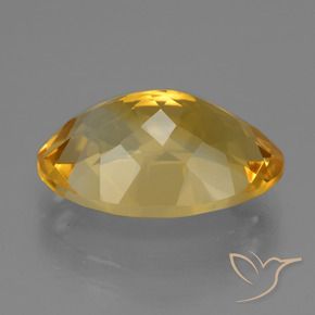 9,17 ctw natürlicher Tiefes Goldorange Citrin, Oval, VVS