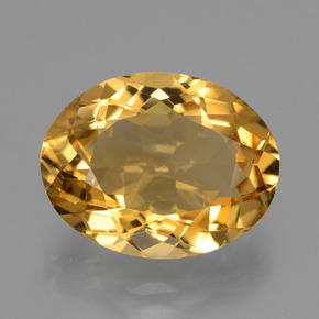 6,47 ctw natürlicher goldener Citrin, Oval Schliff, VVS