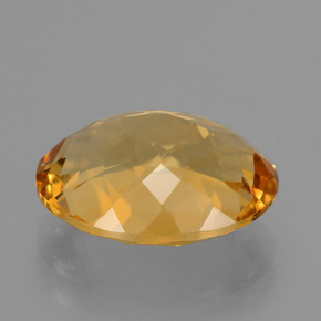 6,47 ctw natürlicher goldener Citrin, Oval Schliff, VVS