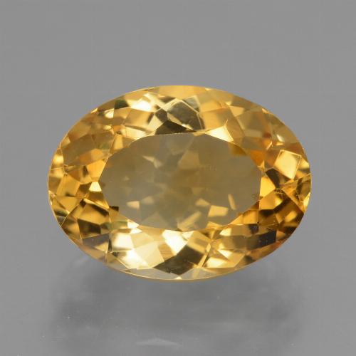 4,60 ctw natürlicher goldener Citrin, Oval Schliff, VVS