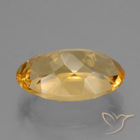 9,17 ctw natürlicher Tiefes Goldorange Citrin, Oval, VVS