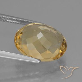 9,17 ctw natürlicher Hellorange-Gold Citrin, Oval, VVS