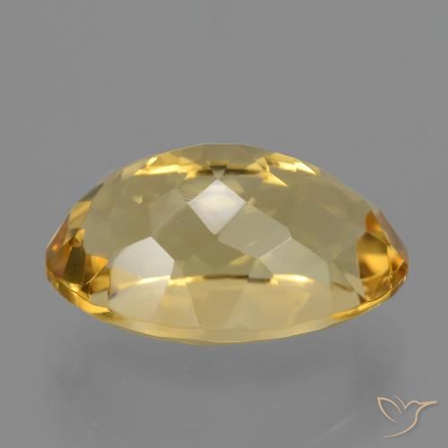 9,17 ctw natürlicher Mittel-Dunkelgold Citrin, Oval, VVS