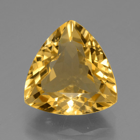 5,96 ctw natürlicher Gold Citrin, Trillion, VS