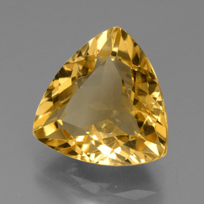 5,96 ctw natürlicher Gold Citrin, Trillion, VS