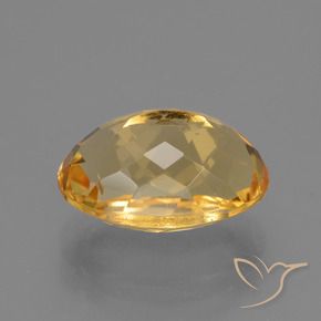 9,17 ctw natürlicher Dunkelgolden Citrin, Oval, VVS