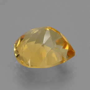 4,70 ctw natürlicher goldener Citrin, Birnenform, VVS