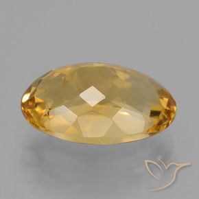 9,17 ctw natürlicher Mittel-Dunkelgold Citrin, Oval, VVS