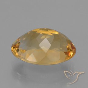 9,17 ctw natürlicher Tiefes Goldorange Citrin, Oval, VS