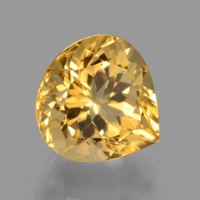 4,93 ctw natürlicher goldener Citrin, Birnenform, VVS