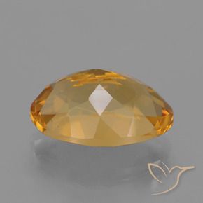 9,17 ctw natürlicher Tiefes Goldorange Citrin, Oval, VVS