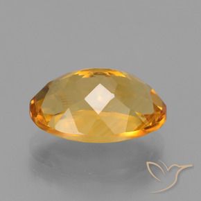 9,17 ctw natürlicher Tiefes Goldorange Citrin, Oval, VS