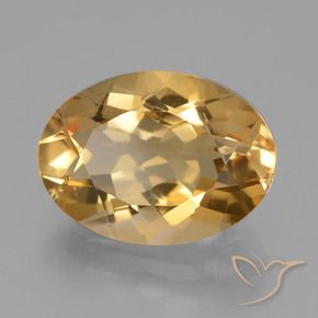 9,17 ctw natürlicher Mittelhelles Gold Citrin, Oval, VVS-VS