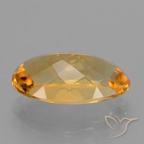 9,17 ctw natürlicher Tiefes Goldorange Citrin, Oval, VVS