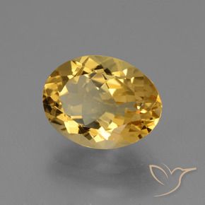 9,17 ctw natürlicher gold-orange Citrin, Oval, VS