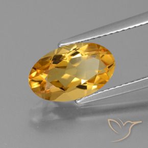 9,17 ctw natürlicher Dunkelgolden Citrin, Oval, VVS