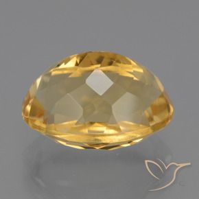 9,17 ctw natürlicher Tiefes Goldorange Citrin, Oval, VVS