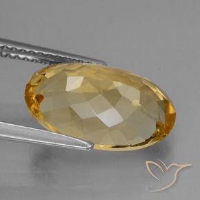 9,17 ctw natürlicher Tiefes Goldorange Citrin, Oval, VVS