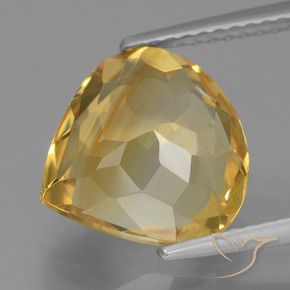 9,17 ctw natürlicher gold-orange Citrin, Birnenform, VVS