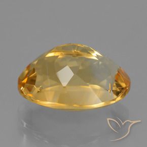 9,17 ctw natürlicher Mittel-Dunkelgold Citrin, Oval, VVS