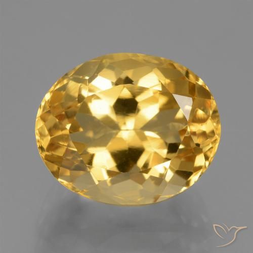 4.97ct Natürlicher Golden Citrin, Oval, VVS