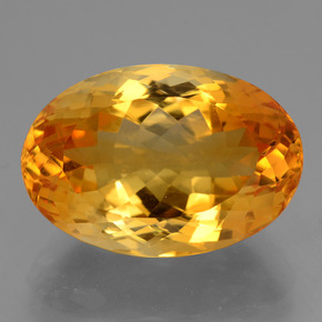 13,46 ctw natürlicher Gold Citrin, Oval Schliff, VVS