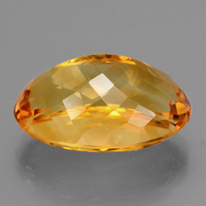 13,46 ctw natürlicher Gold Citrin, Oval Schliff, VVS