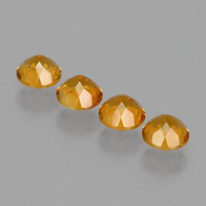  ct natürliche Gold Citrin-Edelsteine, Rundschliff, VVS-VS