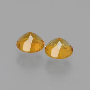 0.96 ct natürliche gelb-gold Citrin-Edelsteine, Rund Schliff, VVS-VS