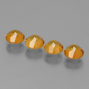  ct natürliche Gold Citrin-Edelsteine, Rundschliff, VVS-VS