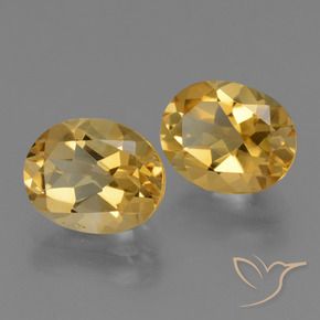 4.46 ct natürliche Mittel-Dunkelgold Citrin-Edelsteine, Oval, VVS-VS