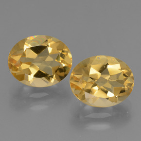 5.12 ct natürliche Golden Citrin-Edelsteine, Oval Schliff, VVS