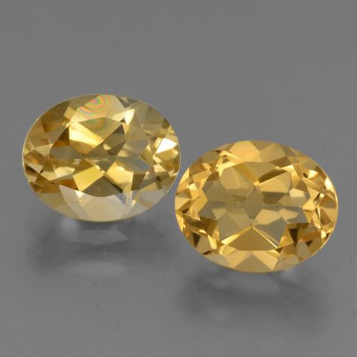 4.84 ct natürliche Tiefes Goldorange Citrin-Edelsteine, Oval Schliff, VVS-VS