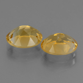 4.84 ct natürliche Tiefes Goldorange Citrin-Edelsteine, Oval Schliff, VVS-VS