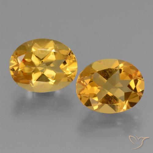 4.65ctw Natürlicher Dunkelgolden Citrin, Oval, VVS