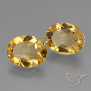 3.83 ct natürliche Mittel-Dunkelgold Citrin-Edelsteine, Oval, VS