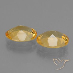 3.83 ct natürliche Mittel-Dunkelgold Citrin-Edelsteine, Oval, VS