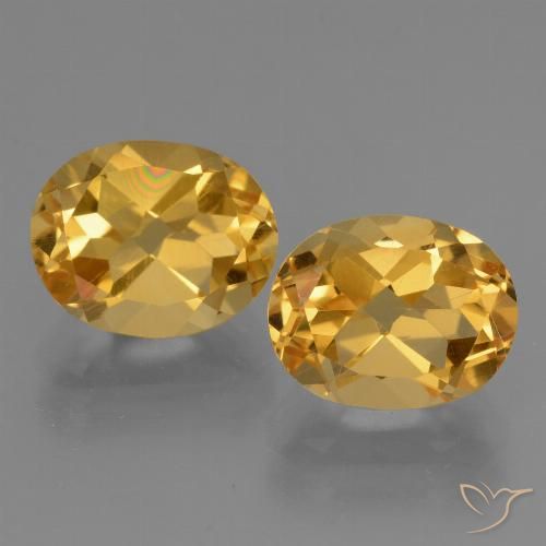 5.64ctw Natürlicher Dunkelgolden Citrin, Oval, VVS-VS