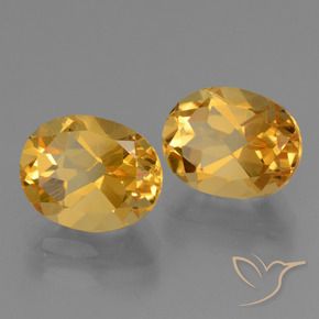 5.64 ct natürliche Dunkelgolden Citrin-Edelsteine, Oval, VVS-VS