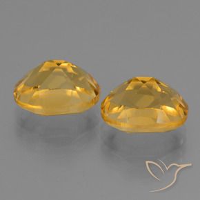 5.64 ct natürliche Dunkelgolden Citrin-Edelsteine, Oval, VVS-VS