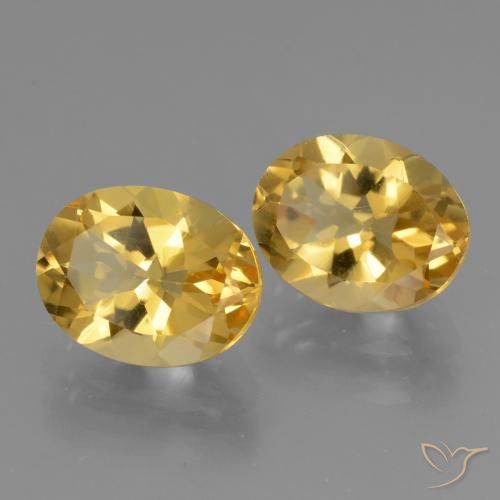 5.04 ct natürliche Tiefes Goldorange Citrin-Edelsteine, Oval, VVS-VS