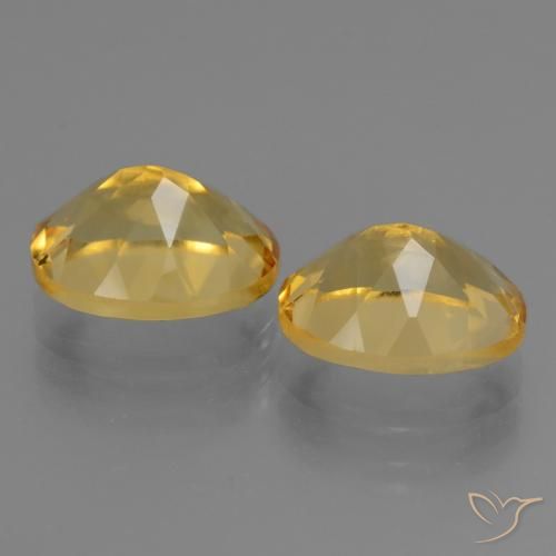5.04 ct natürliche Tiefes Goldorange Citrin-Edelsteine, Oval, VVS-VS