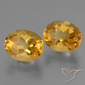 5.25 ct natürliche Tiefes Goldorange Citrin-Edelsteine, Oval, VVS-VS