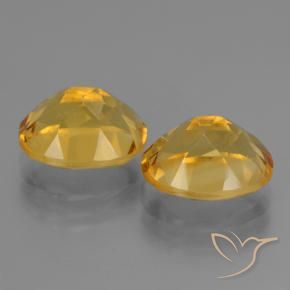 5.25 ct natürliche Tiefes Goldorange Citrin-Edelsteine, Oval, VVS-VS