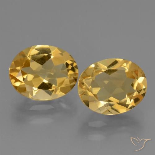 4.66ctw Natürlicher Mittel-Dunkelgold Citrin, Oval, VVS-VS