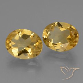 4.66 ct natürliche Mittel-Dunkelgold Citrin-Edelsteine, Oval, VVS-VS