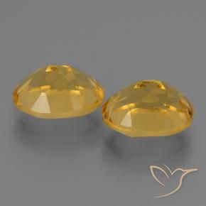 5.22 ct natürliche Tiefes Goldorange Citrin-Edelsteine, Oval, VVS-VS